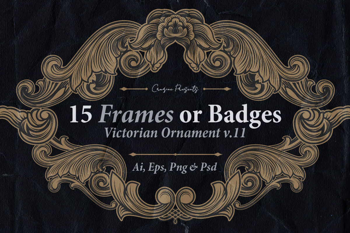15 Frames v.11 - Victorian Ornament, a Graphic by Cruzine (Photo 7 of 7)
