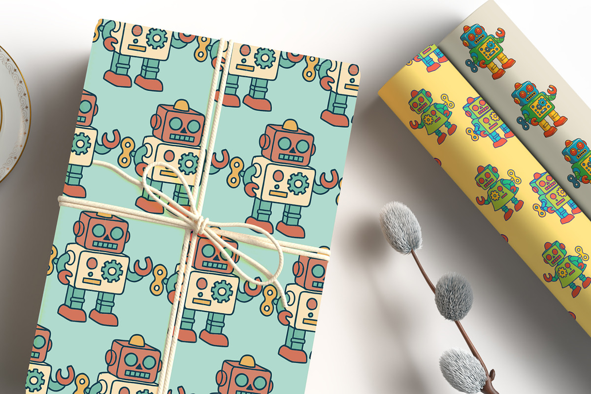 Retro Toy Robots Clipart & Posters, an Object Graphic by Blynn Pippen (Photo 13 of 23)