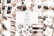 Cat Seamless Pattern Collection, a Pattern Graphic by GlamArtZhanna (Thumbnail 1 of 4)