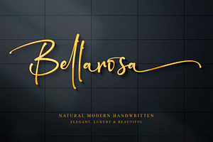 Bellarosa, a Script Font by Letterara