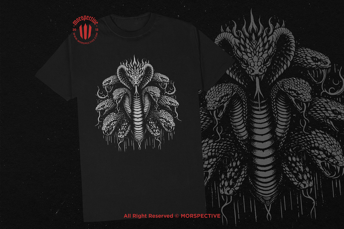 10 Bundle Dark Art Viper Snakes, an Illustration by Morspective (Photo 2 of 7)