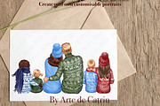 Winter Family Look Clipart, a Decorative Illustration by ArtedeCatrin (Thumbnail 9 of 11)