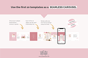 60 Instagram Post + Story Canva Temp, a Social Media Template by With Love Monique (Thumbnail 4 of 9)