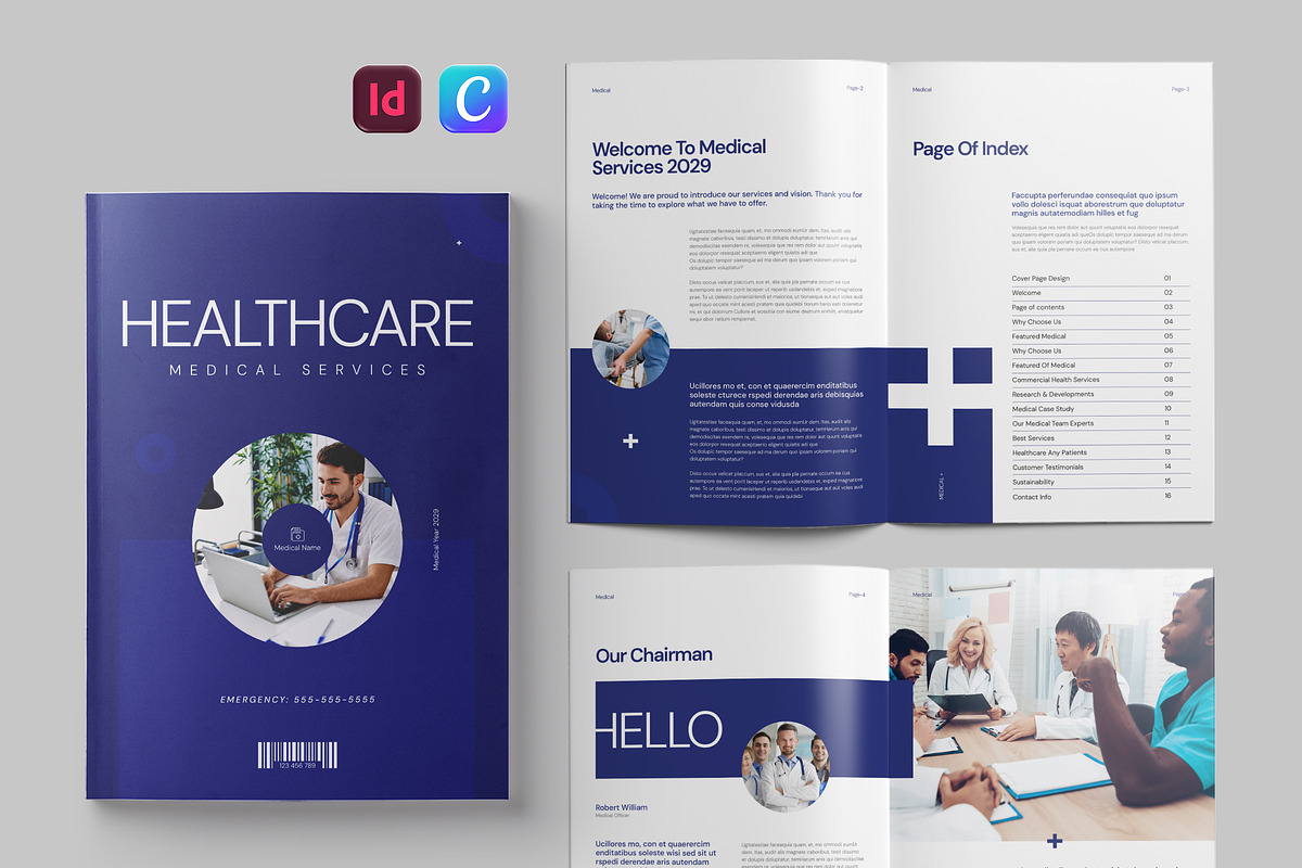 Medical Brochure Template | Canva, a Brochure Template by Pixelpick (Photo 1 of 9)
