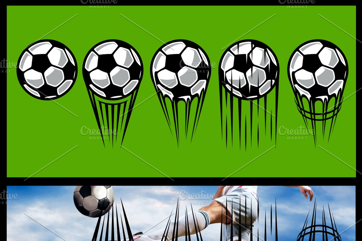 Football/Soccer Balls pack, an Object Graphic by gabicotza