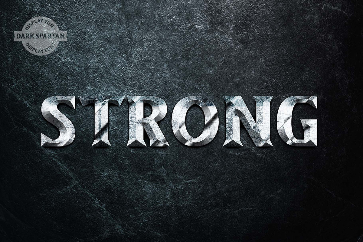 Dark Spartan Display Font preview 2