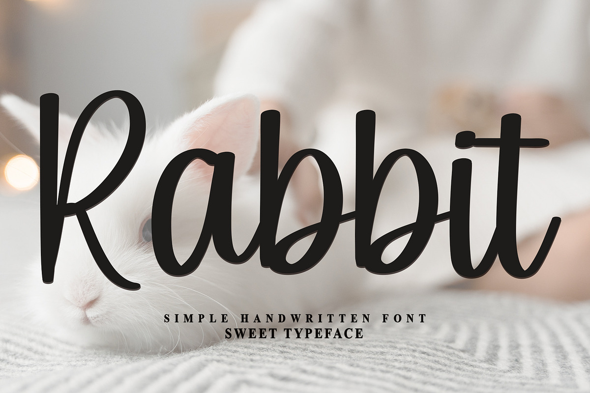 Rabbit, a Handwritten Font by InermediaSTUDIO (Photo 1 of 6)