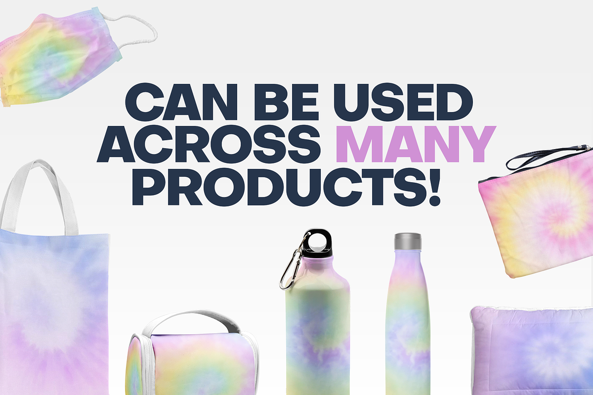 Pastel Tie-Dye Patterns, a Pattern Graphic by Vaughn Studios (Photo 3 of 4)