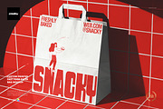Custom Fast Food Paper Bag Mockup, a Packaging Mockup by creatsy5 (Thumbnail 1 of 6)