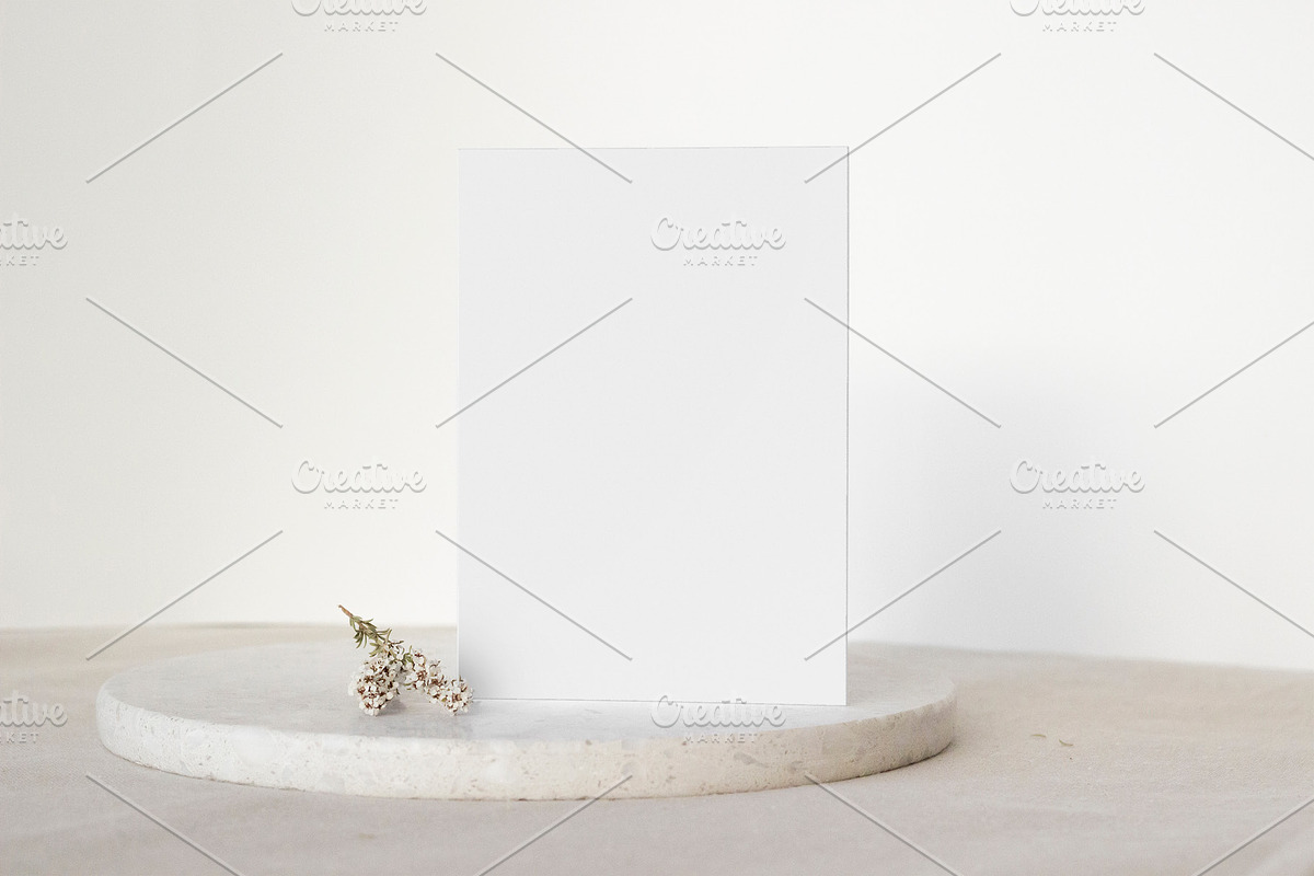 Minimal Greeting Card Mockup – ISO, a Product Mockup by OakstoneCreative (Photo 3 of 8)