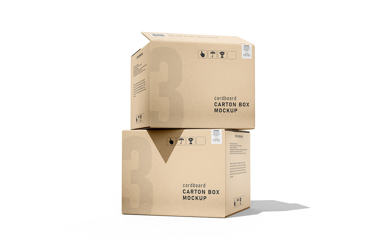 Carton Box Mockup Premium PSD Bundle, a Packaging Mockup by pixelmock (Photo 17 of 18)