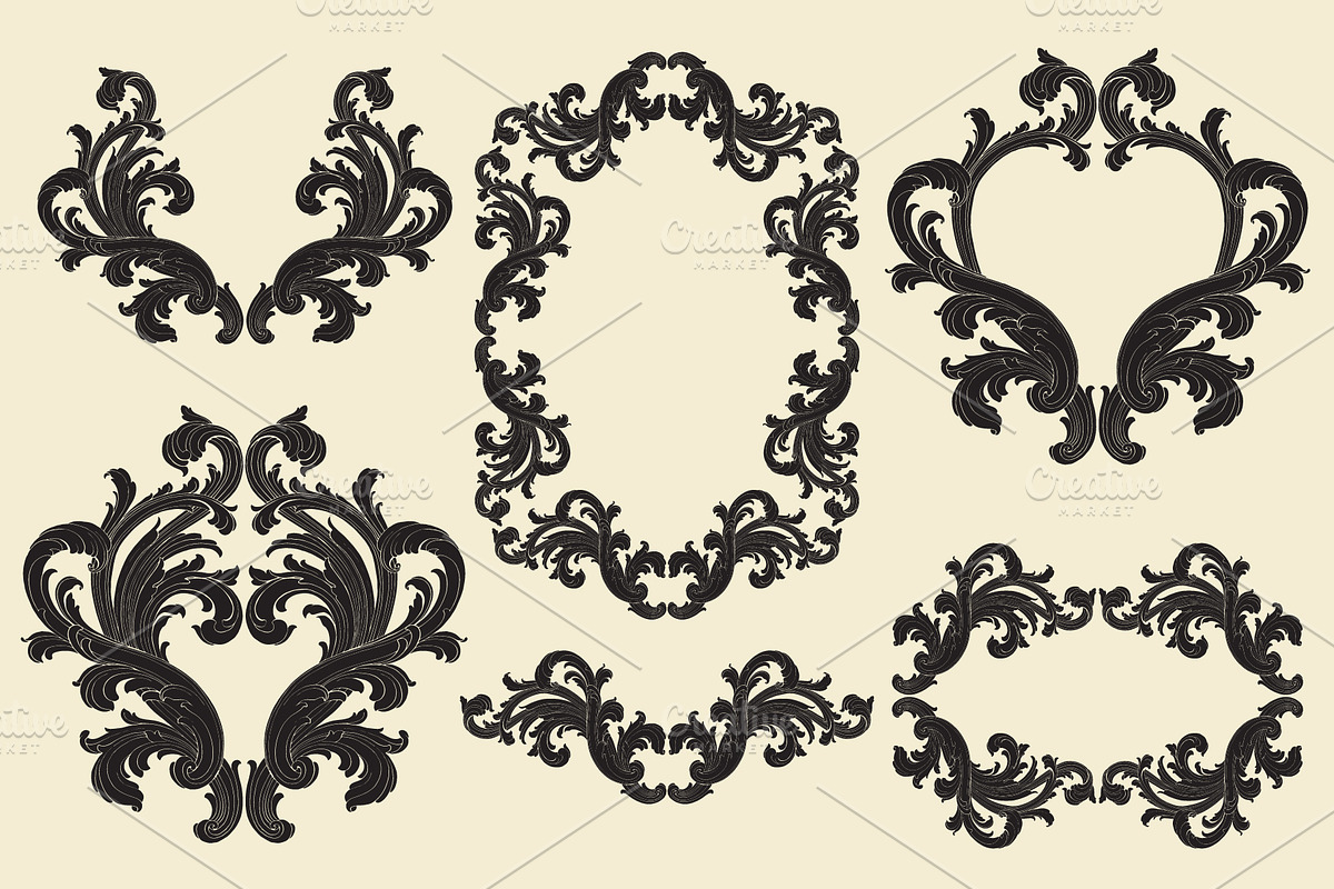 Ornamental frame and border classic, a Decorative Illustration by Samira (Photo 5 of 7)