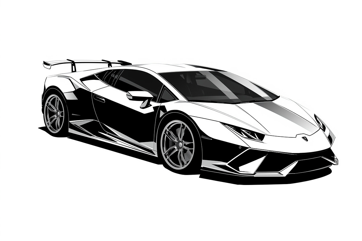 Racing Car Silhouette Set, an Illustration by BIPLOB EXPERT (Photo 2 of 9)