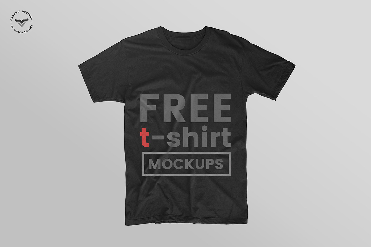 Black T-Shirt Mockups, a Shirt Mockup by VictorThemes
