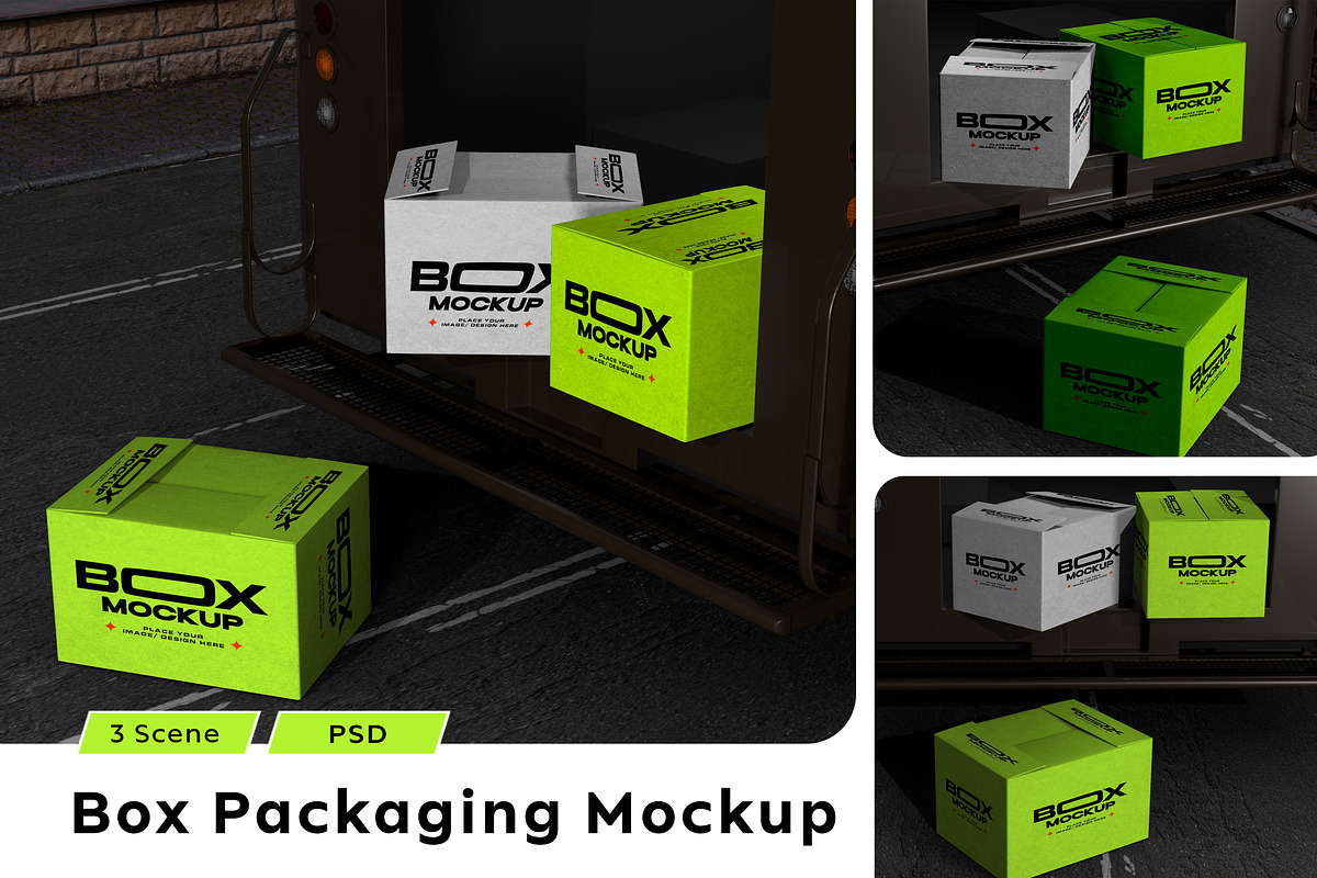 Shipping Cardboard Box Mockup, a Product Mockup by Mockupnine (Photo 1 of 7)