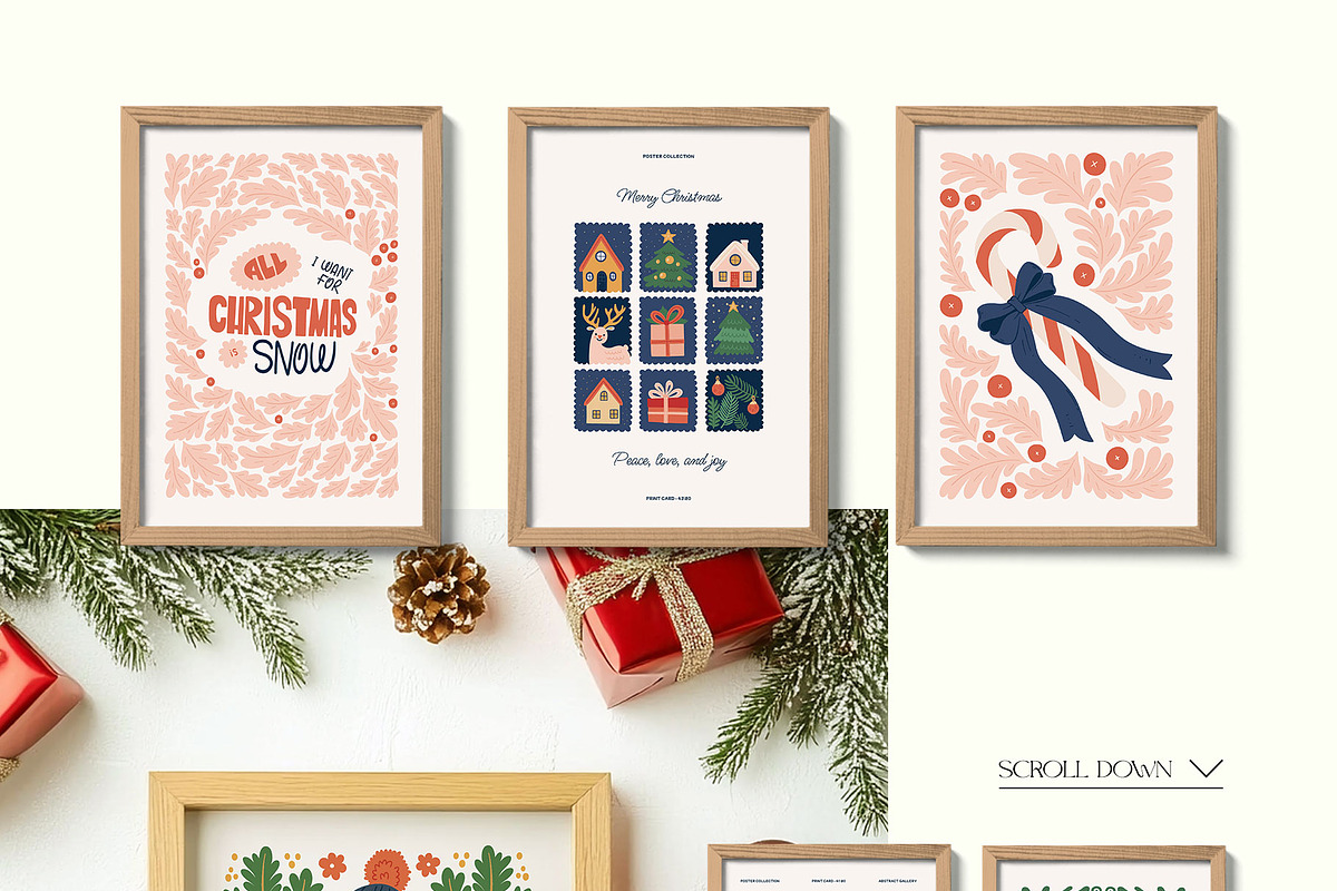 Modern Christmas.2 | WallArt Creator, an Object Graphic by Leleka.Store (Photo 7 of 20)