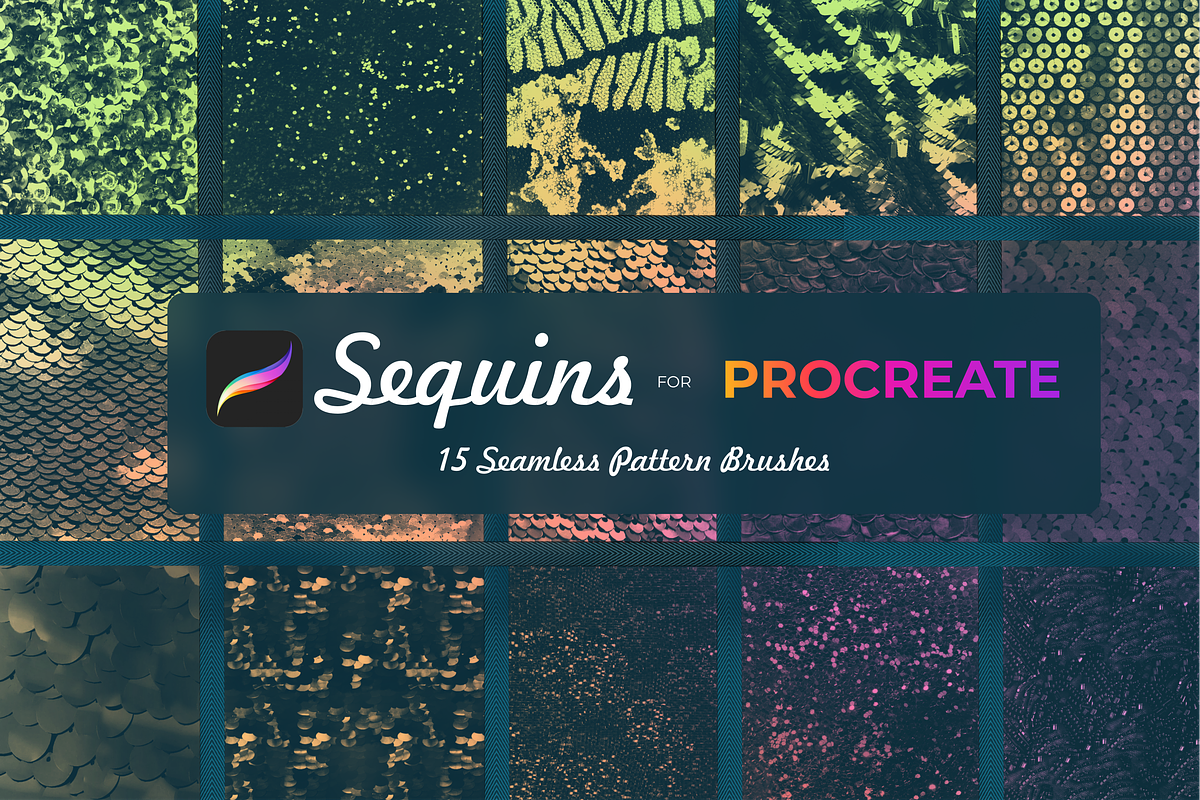 15 Sequins brushes for Procreate, a Brush Add-On by Graphics Resources (Photo 3 of 9)