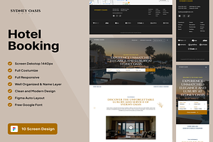 Sydney Oasis Hotel-Websites Template, an UI Kit Template by Creative Perspective
