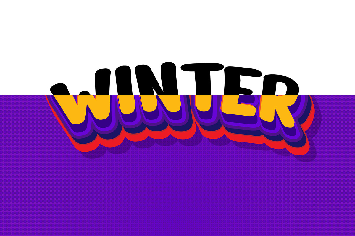 Winter Text Effect Design, a Layer Style Add-On by ContestDesign (Photo 3 of 3)