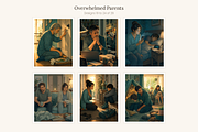 Overwhelmed Parents, Set of 29, a Person Illustration by LanternkinStudio (Thumbnail 9 of 14)