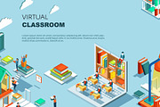 Virtual classroom education concept, an Education Illustration by Yayasya (Thumbnail 2 of 3)
