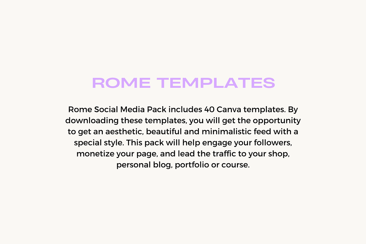 Rome Social Media Pack, a Social Media Template by marmaries (Photo 2 of 7)