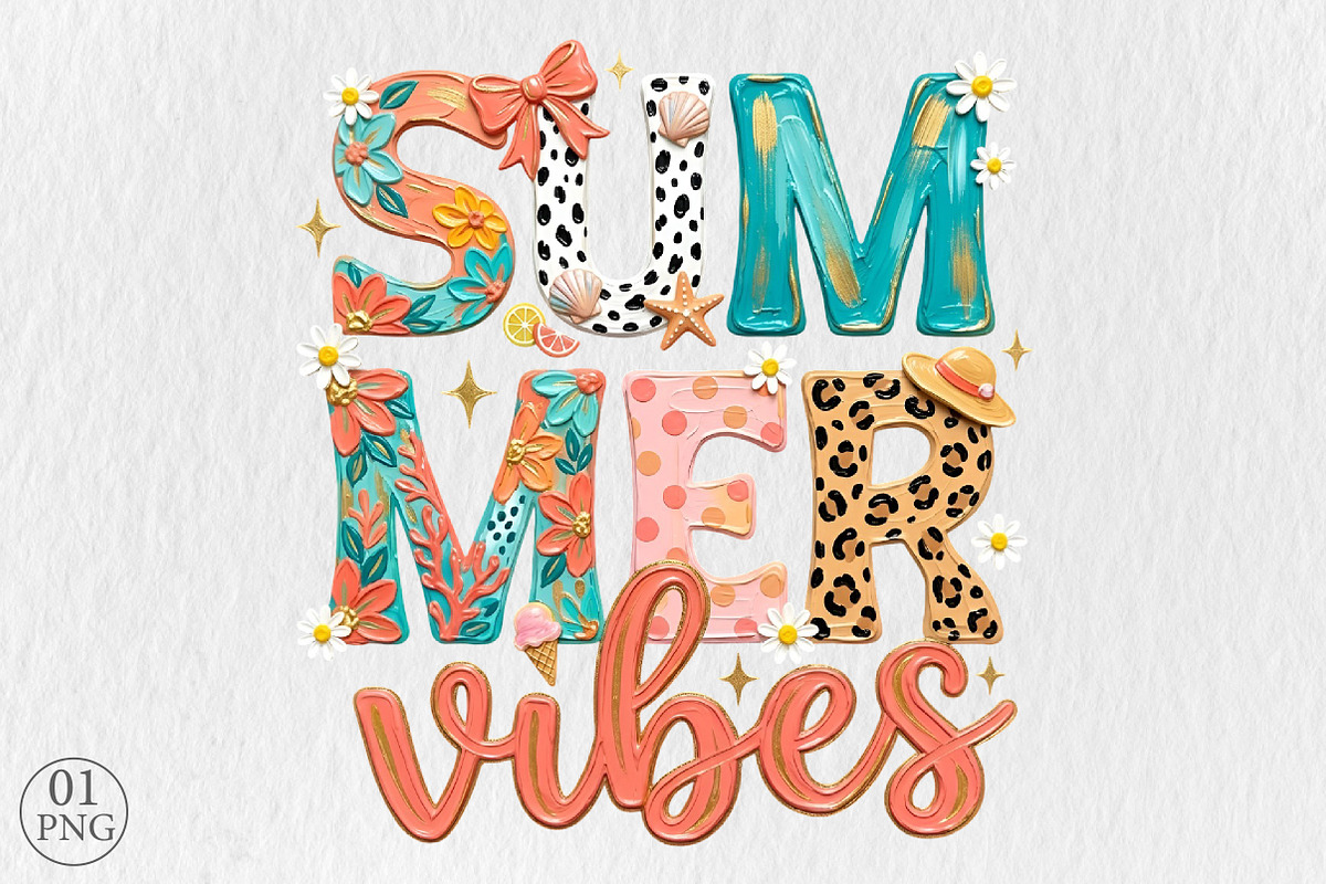 Summer Vibes Shirt PNG Sublimation, an Illustration by Libby Wishes (Photo 5 of 5)