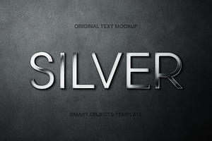 Silver Steel Text Effect, a Layer Style Add-On by Design Squad