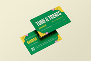 Tunes & Treats - Business Card, a Business Card Template by StreaksideStd (Thumbnail 2 of 3)