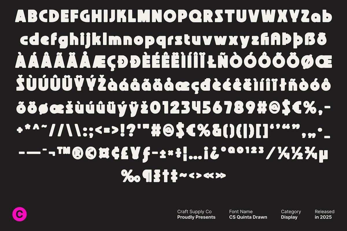 CS Quinta Drawn, a Sans Serif Font by Craft Supply Co. (Photo 8 of 8)
