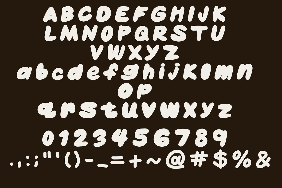 Party Balloon Bubble Font, a Handwritten Font by Eryn Rose Design (Photo 11 of 13)