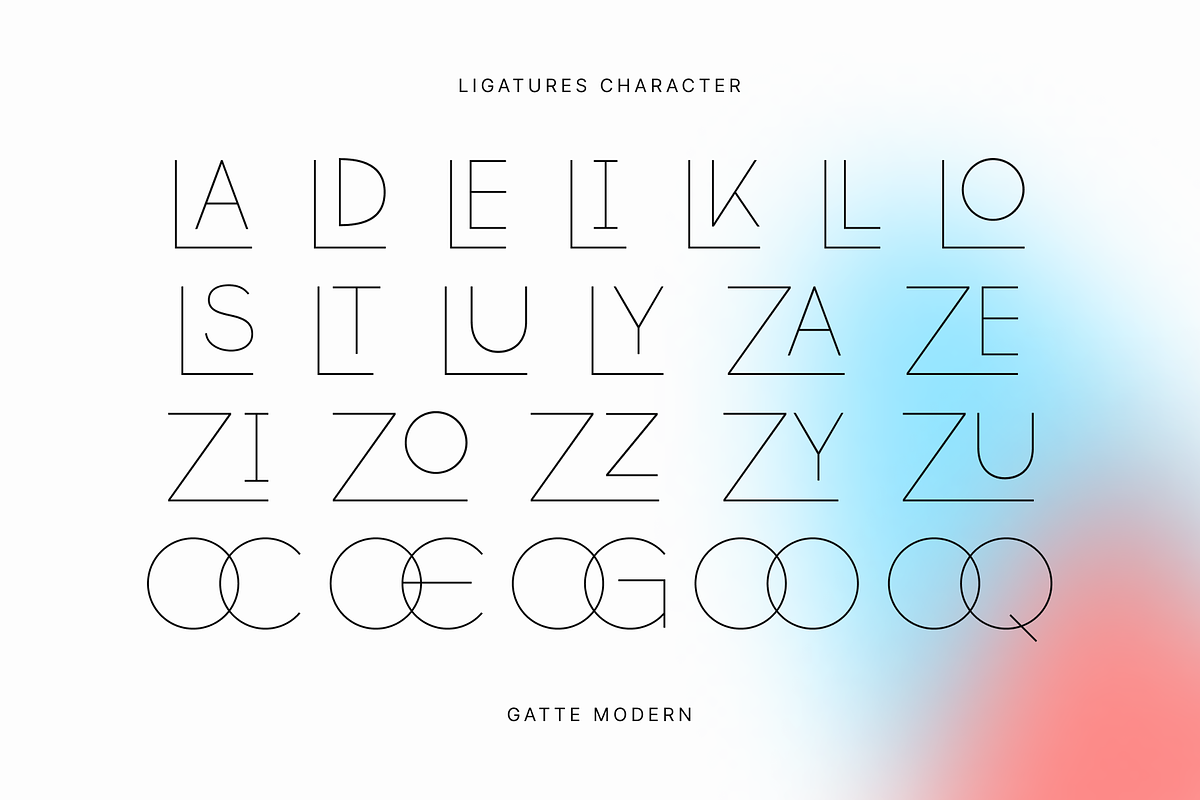 Gatte Modern, a Sans Serif Font by Fitrah Type (Photo 6 of 12)
