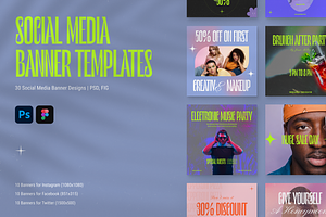 Social Media Banner Templates Pack