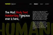 Humania - Handwriting Typeface, a Handwritten Font by HIRO.std (Thumbnail 8 of 11)