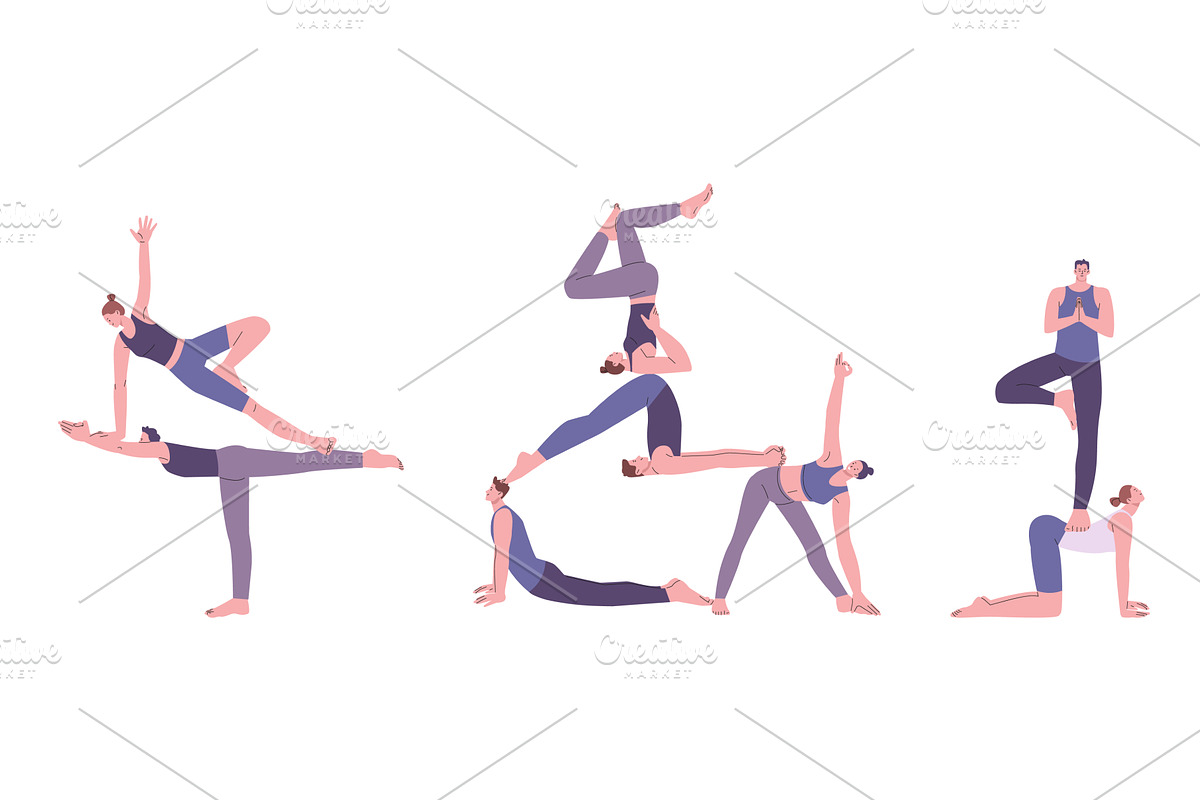 People support each other. Balanced, a Sport Illustration by Valerie Bodnar