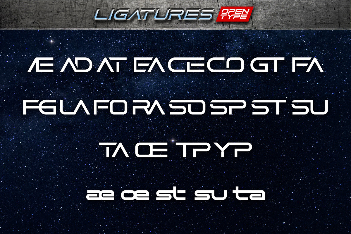 Galactus - SCIFI Font Family preview 7