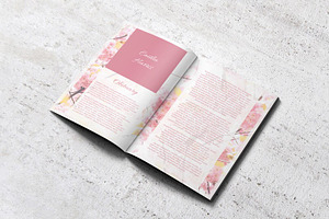 8-Page Funeral Booklet Sweet Blossom