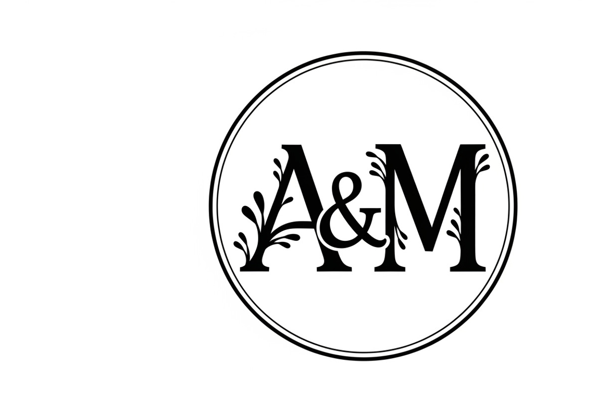 couple initial circle monogram, an Illustration by Amazin_art (Photo 27 of 31)