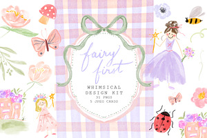 Fairy Garden Birthday Clipart