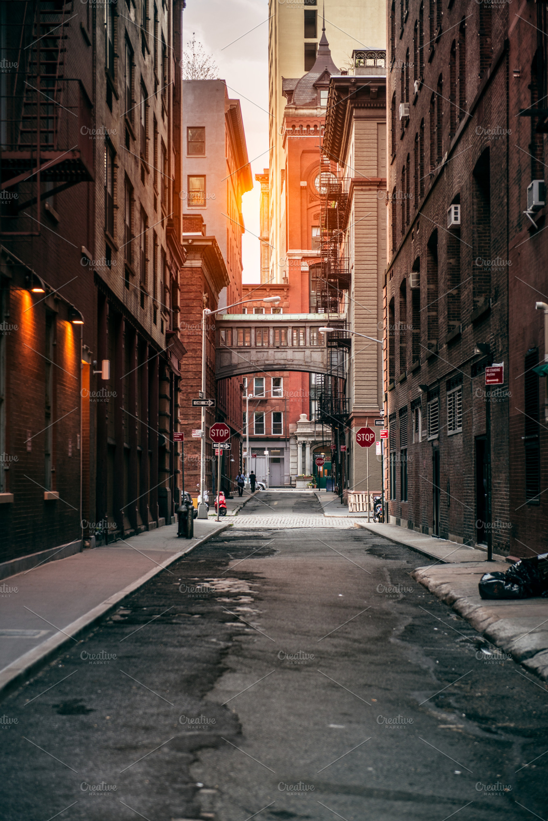 Red bricks building at New York, an Architecture Photo by New York Art Store