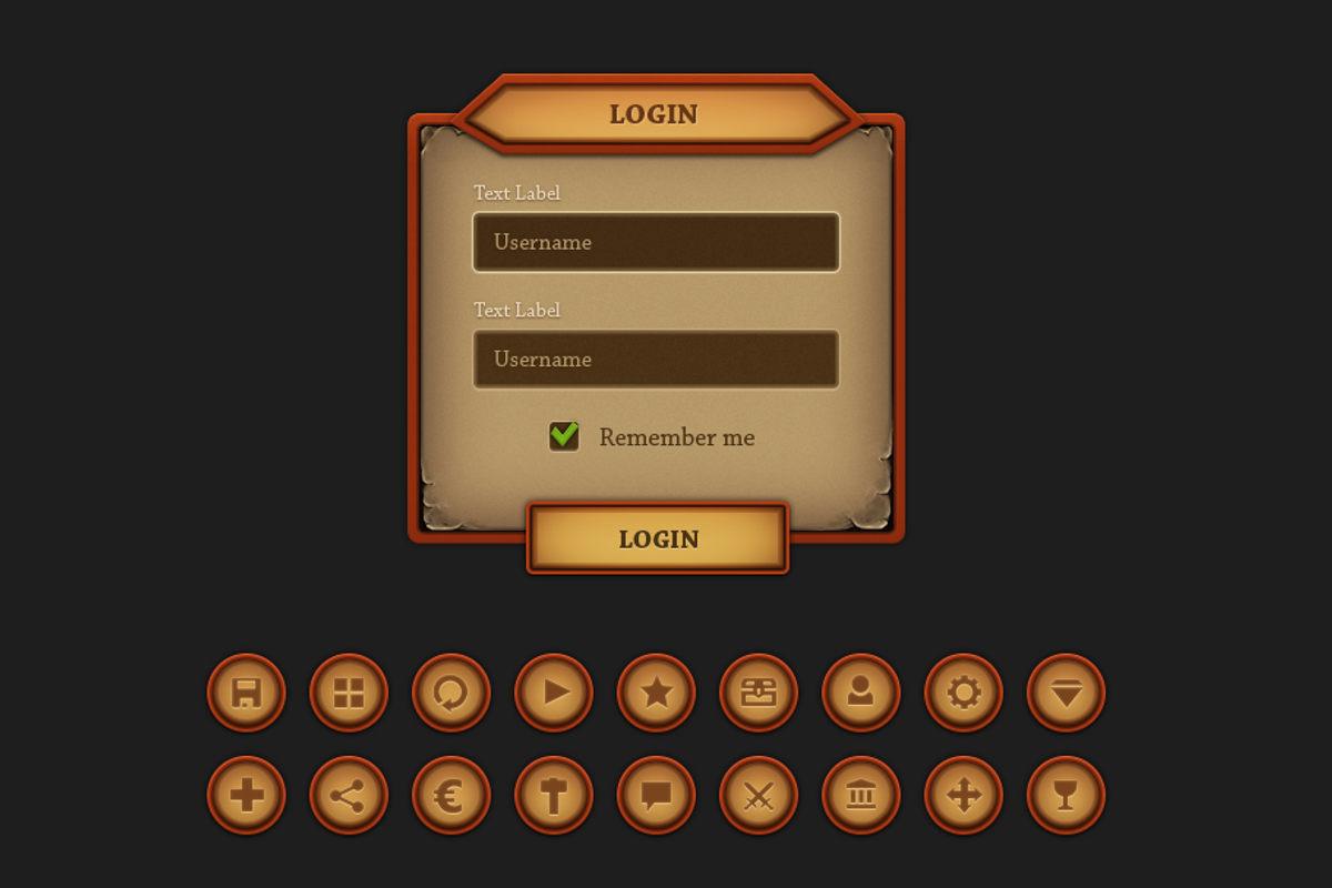 Orange Mobile UI, a Graphic by EvilSystem (Photo 4 of 4)