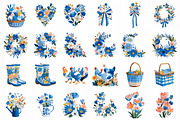 Coquette Spring Garden Clipart, an Illustration by DreamCafeArt (Thumbnail 4 of 10)
