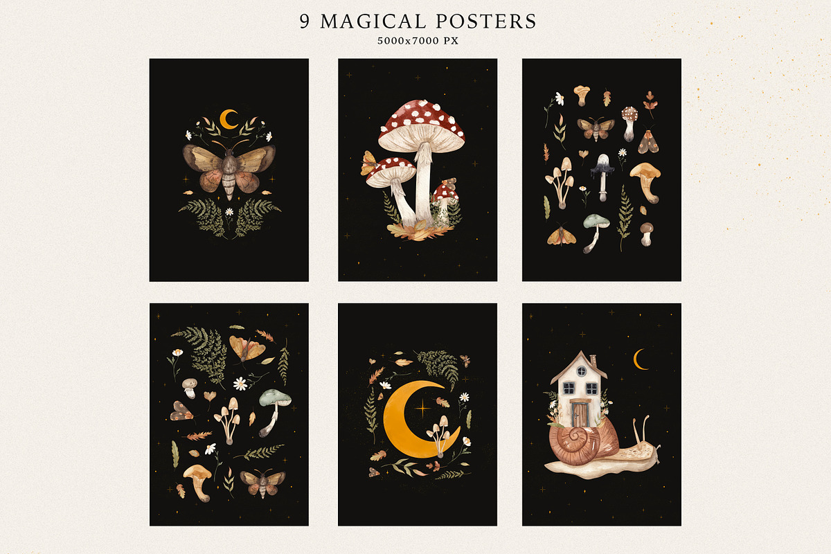 Magic Forest.Watercolor snails tales, an Animal Illustration by Ooh Lily (Photo 6 of 14)
