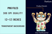 Tropical Beach Cat PNG, an Illustration by SinaCreation (Thumbnail 4 of 5)