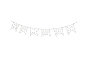party bunting flags carniva, a Background Graphic by lawoel (Thumbnail 3 of 3)
