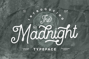 HC - Madnight Vintage Script, a Script Font by Hasbi Creative