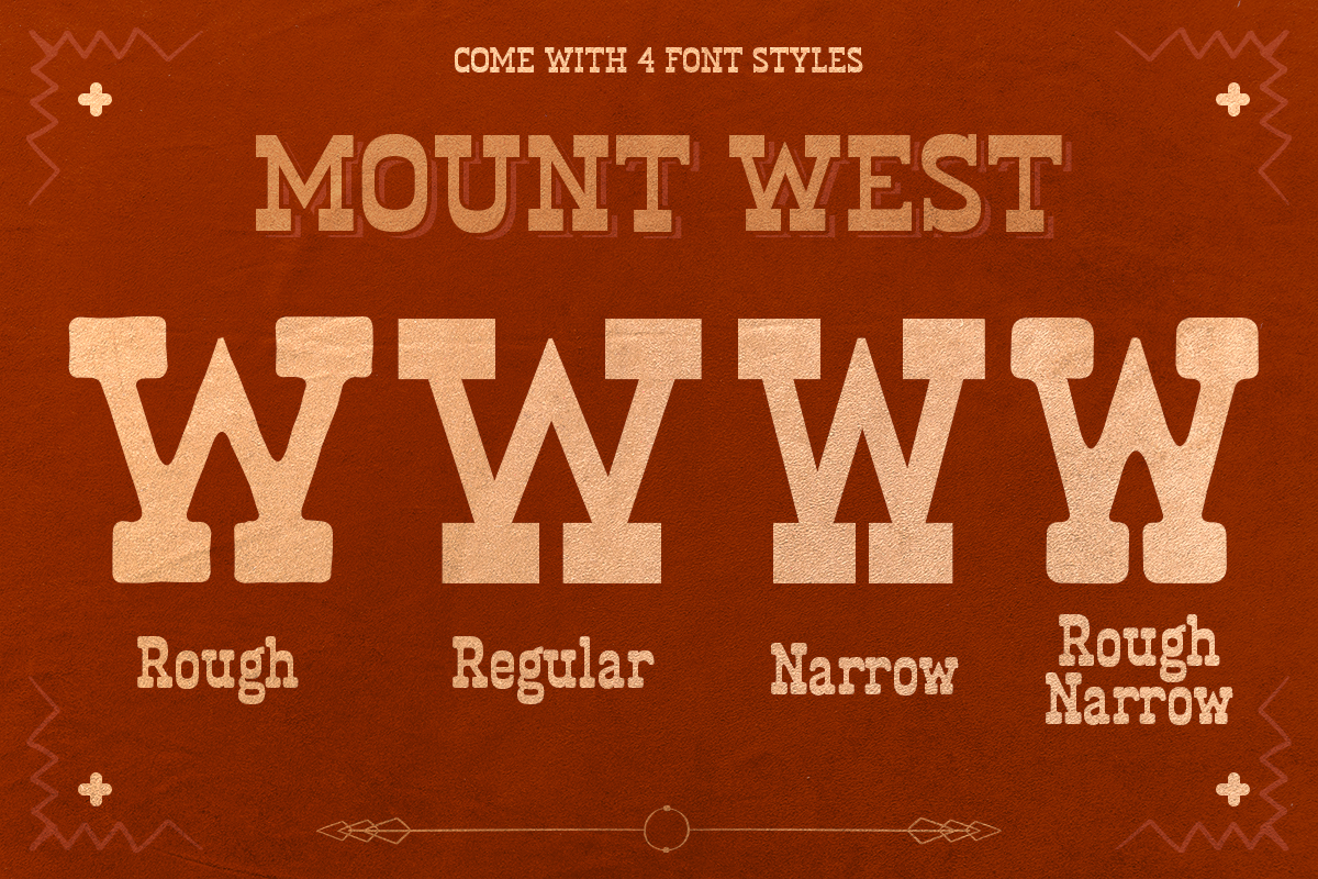 Mount West - Western Slab, a Slab Serif Font by Viswell (Photo 4 of 10)