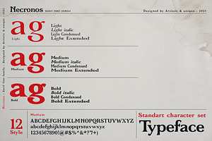 Necronos - Serif Font Family