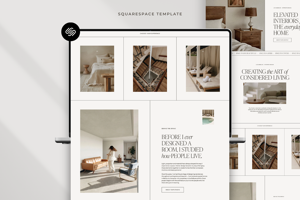 Interior Designer Website Template, a Squarespace Template by Candor Templates (Photo 2 of 21)