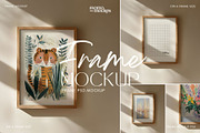 Frame Poster Art Mockup | DIN A PSD, a Household Mockup by momomockps (Thumbnail 3 of 11)